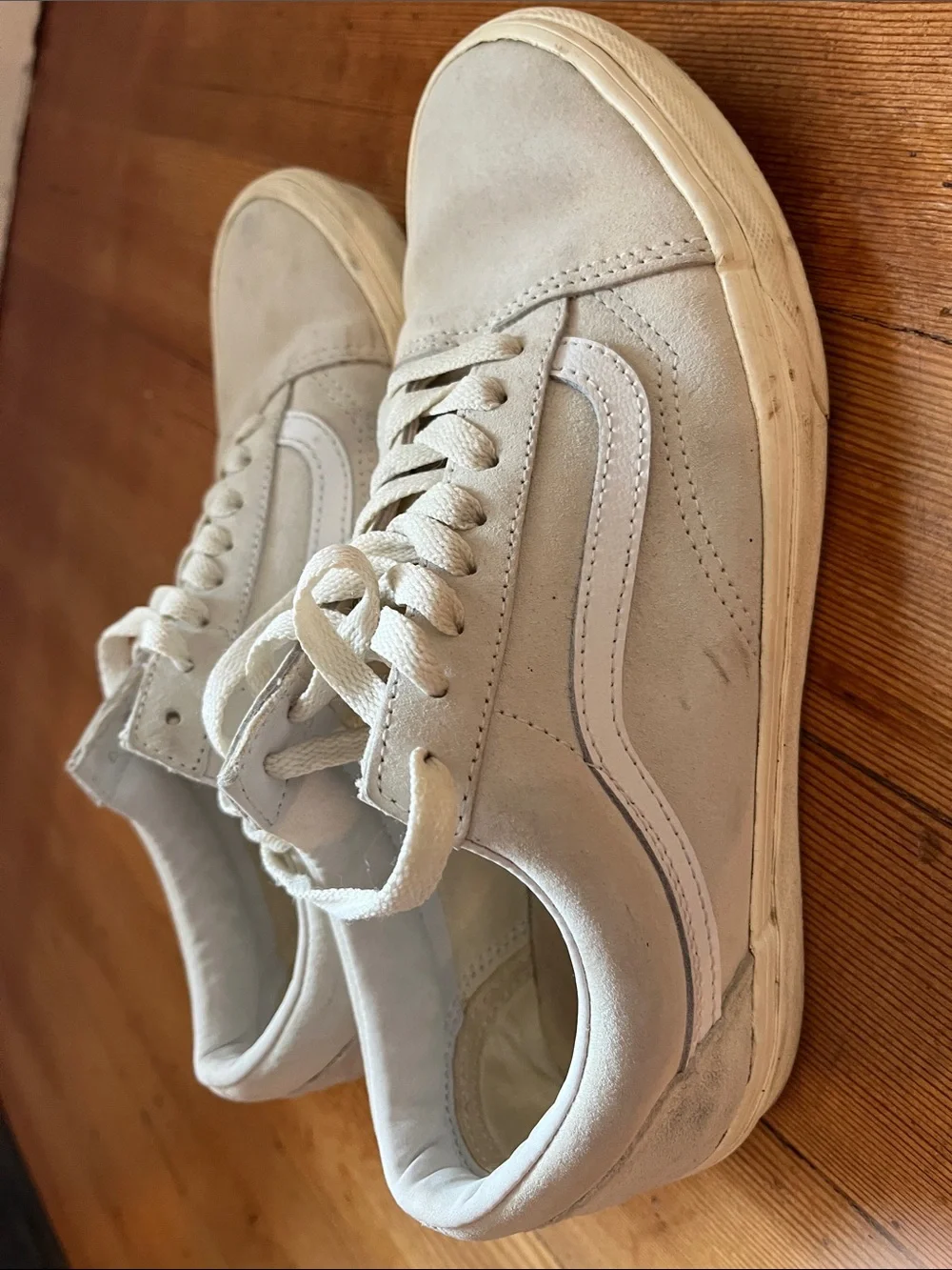 Vans Beige Suede Old Skool Sneakers - Picture 2 of 3